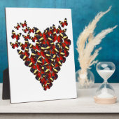 Schmetterlingsherz Fotoplatte (Seite)