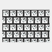 Schmetterlingsherz Geschenkpapier Set (Vorderseite 3)