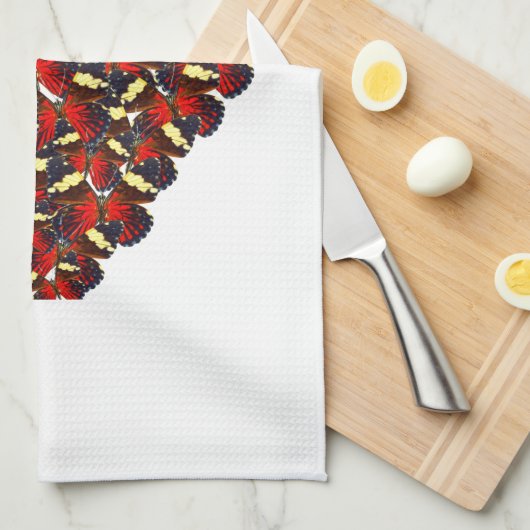 Schmetterlingsherz Handtuch (Viertel Falte)