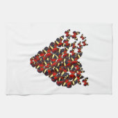 Schmetterlingsherz Handtuch (Horizontal)