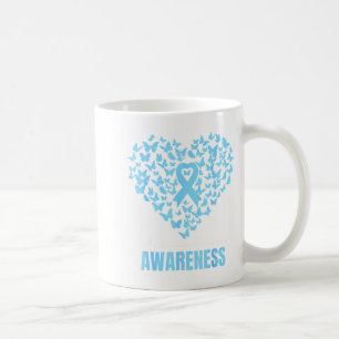 Schmetterlingsherz Hellblaues Band Addisons Krankh Kaffeetasse