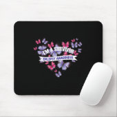 Schmetterlingsherz Ich bin ein Überlebender Pankre Mousepad (Mit Mouse)