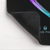 Schmetterlingsherz Ich bin ein Überlebender Suizid Mousepad (Ecke)