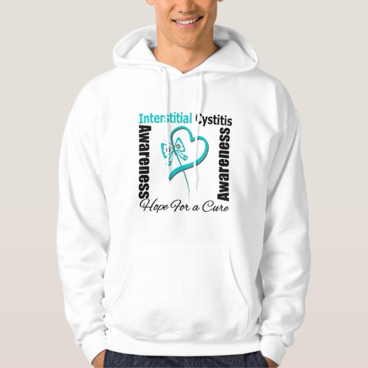 Schmetterlingsherz - Interstitielle Cystitis Hoodie (Vorderseite)