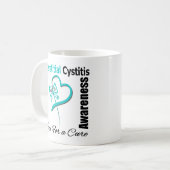 Schmetterlingsherz - Interstitielle Cystitis Kaffeetasse (Vorderseite Links)