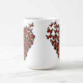 Schmetterlingsherz Kaffeetasse (Mittel)