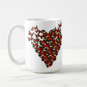 Schmetterlingsherz Kaffeetasse (Links)
