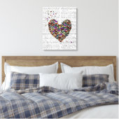 Schmetterlingsherz Leinwanddruck (Insitu (Schlafzimmer))