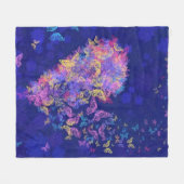 Schmetterlingsherz - Liebe Fleecedecke (Vorderseite (Horizontal))