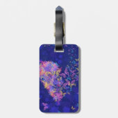 Schmetterlingsherz - Liebe Gepäckanhänger (Rückseite vertikal)