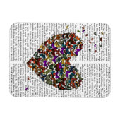 Schmetterlingsherz Magnet (Horizontal)