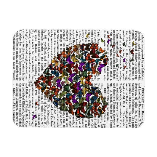 Schmetterlingsherz Magnet (Horizontal)