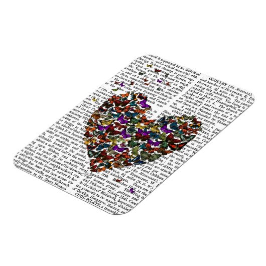 Schmetterlingsherz Magnet (Linke Seite)