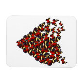 Schmetterlingsherz Magnet (Horizontal)