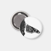 Schmetterlingsherz Magnet (Vorderseite/Rückseite)