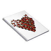 Schmetterlingsherz Notizblock (Rechte Seite)