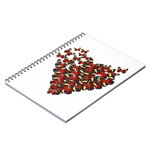 Schmetterlingsherz Notizblock (Linke Seite)