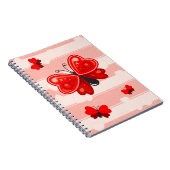 Schmetterlingsherz Notizblock (Rechte Seite)