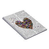 Schmetterlingsherz Notizblock (Rechte Seite)