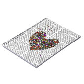 Schmetterlingsherz Notizblock (Linke Seite)