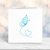 Schmetterlingsherz Permastempel