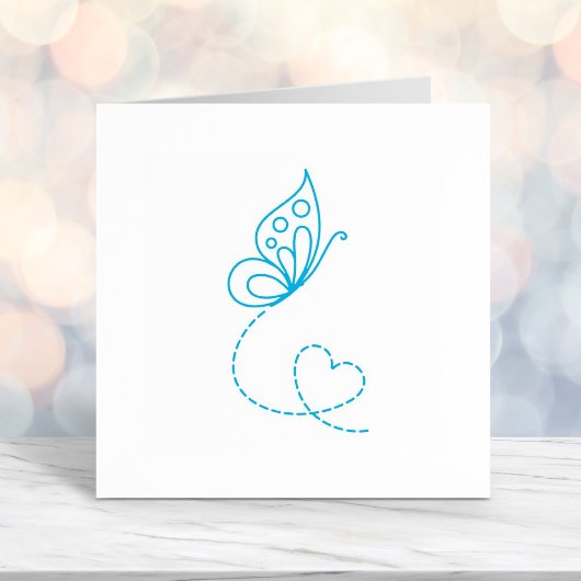 Schmetterlingsherz Permastempel