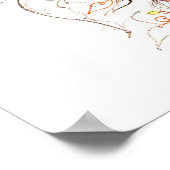 Schmetterlingsherz Poster (Ecke)