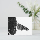Schmetterlingsherz Postkarte (Stehend Vorderseite)