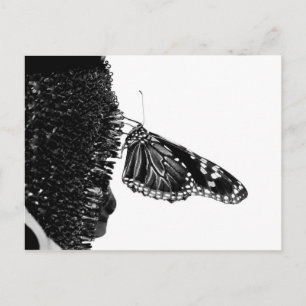 Schmetterlingsherz Postkarte