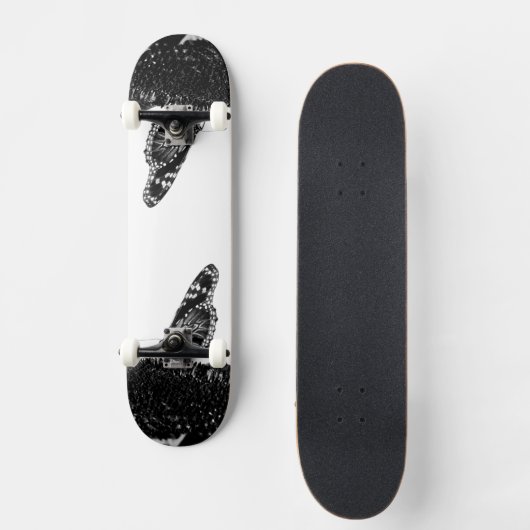 Schmetterlingsherz Skateboard (Vorderseite)
