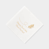 Schmetterlingsherz Süß 16. Geburtstag Servietten Mit Folie (Rechts)