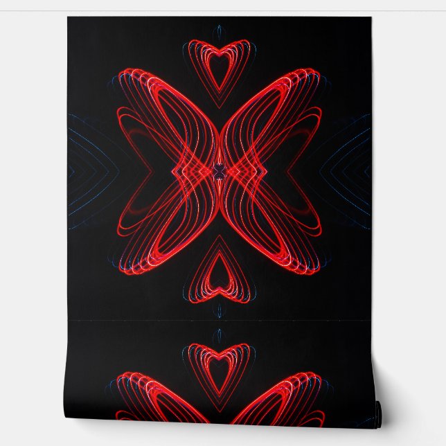 Schmetterlingsherz Tapete (Abrollen)