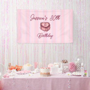 Schmetterlingsherz-Tortenbanner Banner