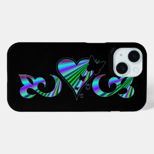 Schmetterlingsherz und Lily Rainbowart Case-Mate iPhone Hülle