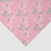 Schmetterlingshochzeit Anlass rosa Geschenkpapier Seidenpapier (Ausschnitt)