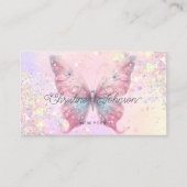 Schmetterlingsimulierter, grober Glitzer Visitenkarte (Vorderseite)