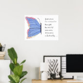 Schmetterlingsinspirierung Poster (Heimbüro)
