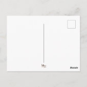 Schmetterlingsinspirierung Postkarte (Rückseite)