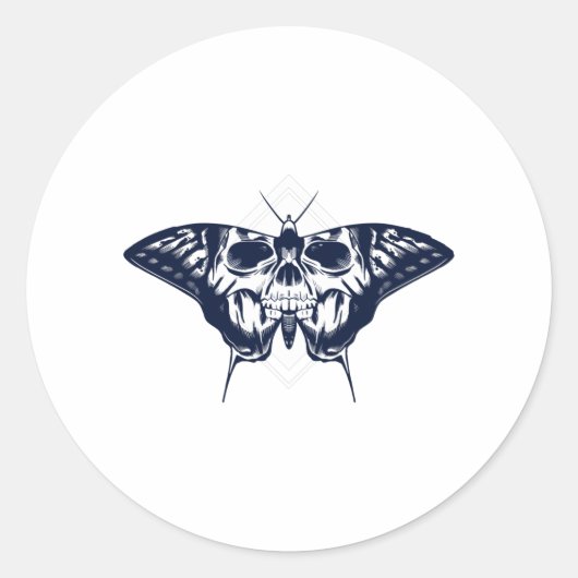 Schmetterlingskanal Runder Aufkleber (Vorderseite)