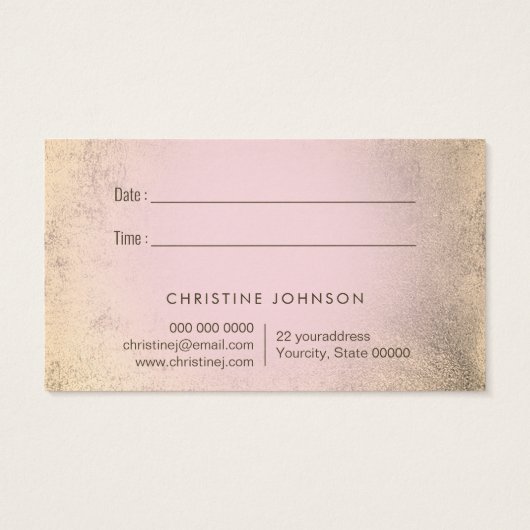 Schmetterlingskarte (Rückseite)