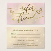 Schmetterlingskarte (Vorne & Hinten)