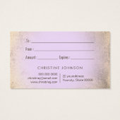 Schmetterlingskarte (Rückseite)