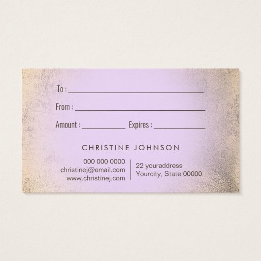 Schmetterlingskarte (Rückseite)