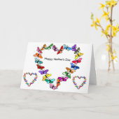 Schmetterlingskarte der Mutter Karte (Gelbe Blume)