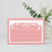 Schmetterlingskarte Einladung (Stehend Vorderseite)