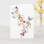 Schmetterlingskarte Karte (Gelbe Blume)