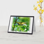 Schmetterlingskarte Karte (Gelbe Blume)