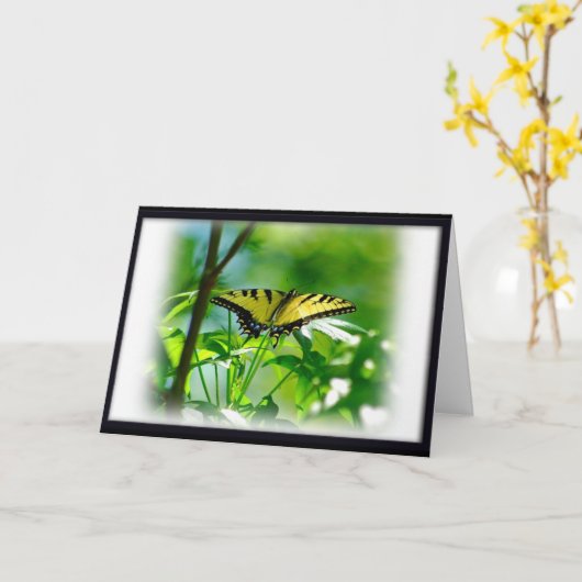 Schmetterlingskarte Karte (Gelbe Blume)