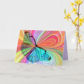 Schmetterlingskarte Karte (Gelbe Blume)