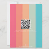 Schmetterlingskarte mit Farbschemas Einladung (Rückseite)